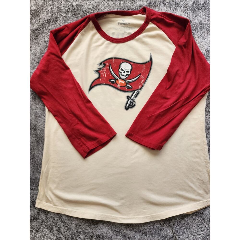 Fanatics Tampa Bay Buccaneers Women's Xl 3/4 Length Sleeve Shirt Gameday